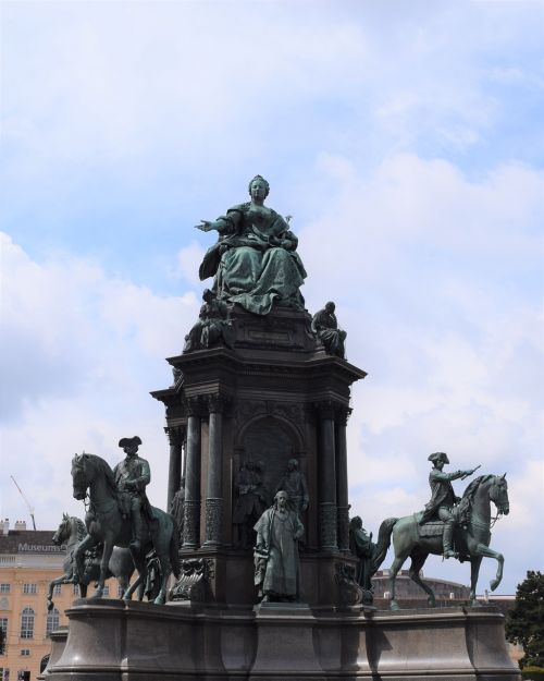 Statula, Marija, Terez, Paminklas, Austria, Muziejus, Kvadratas, Vienna, Skulptūra, Habsburgas, Orientyras