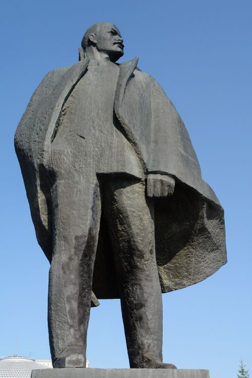 Statula, Didelis, Skulptūra, Rusija, Novosibirskas, Leninas