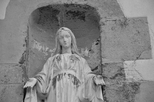 Statula, Šventoji Mergelė, Religinis Asmuo, Mary, Gouesnière Brittany