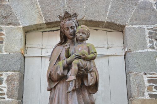 Statula, Šventoji Mergelė, Mary, Jėzus, Religija, Religiniai Simboliai, Dol De Bretagne