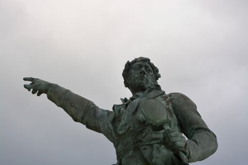Statula, Robert Surcouf, Saint Malo, Turizmo Miestas, Brittany, France