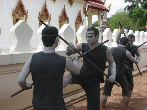 Statula, Bang Kung Stovykla, Kovos, Kinai, Samut Songkhram, Tailandas