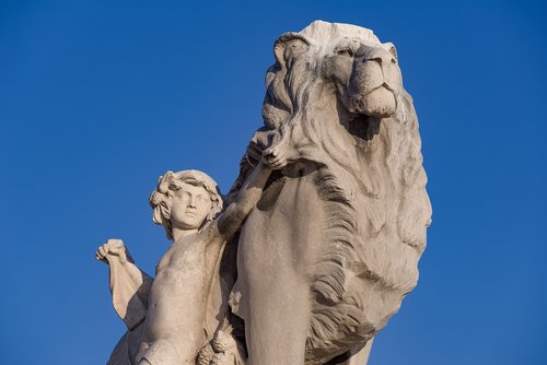 Statula,  Skulptūra,  Liūtas,  Vaikas,  Akmuo,  Gyvūnas,  Marselis,  Prancūzija