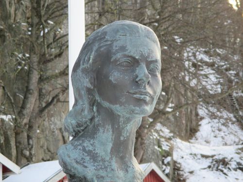 Statula, Biustas, Moters Veidas, Ingrid Bergman, Fjällbacka