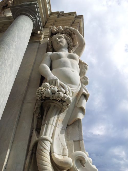 Statula, Marmuras, Italy, Naples