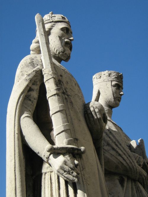 Statula, Stivenas Kingas, St Stephens, Veszprém, Mėlynas Dangus