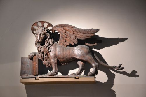 Statula, Liūtas, Emblema, Venecija, Istorija, Muziejus, Italy