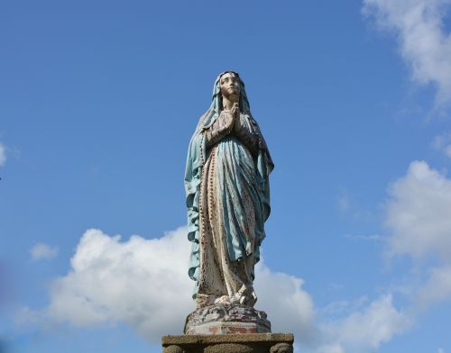 Statula Šventa Pirmoji, Mary, Religinis Asmuo, Tinteniac Turizmo Miestas, Religija, Mergelė Marija, Moteris, Žinomas, Tikėjimas, Paveldas