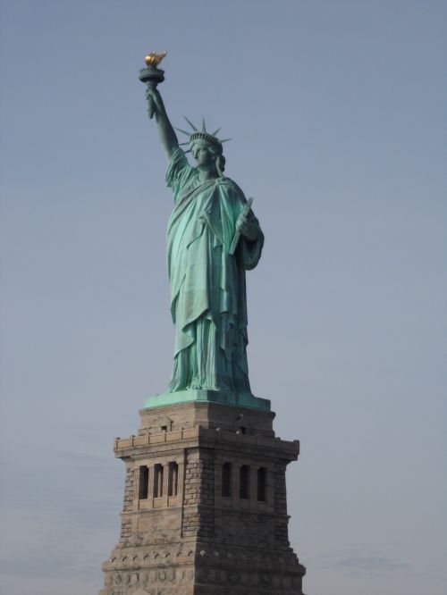 Laisvės Statula, Statula, Nyc, Niujorkas, Laisvė, Manhatanas, Jungtinės Valstijos, Miestas, Vaizdas, Panorama