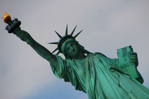 Laisvės Statula, Niujorkas, Ny, Nyc, Niujorkas, Miestas, Amerikietis, Usa, Didelis Obuolys