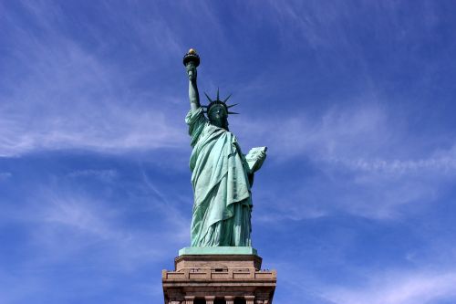 Laisvės Statula, Usa, Orientyras, Statula, Niujorkas, Jungtinės Valstijos, Nyc, Didelis Obuolys, Laisvė