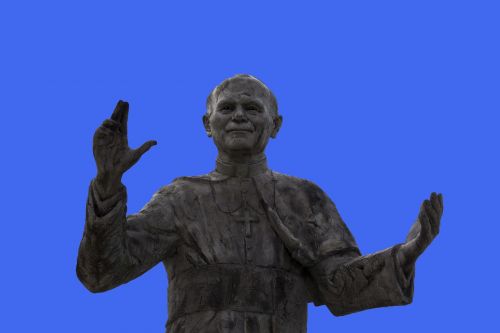 Popiežiaus Jono Pauliaus Ii Statula, Lyon, Statula, Akmuo, Skulptūra, Akmens Figūra, Akmens Skulptūra