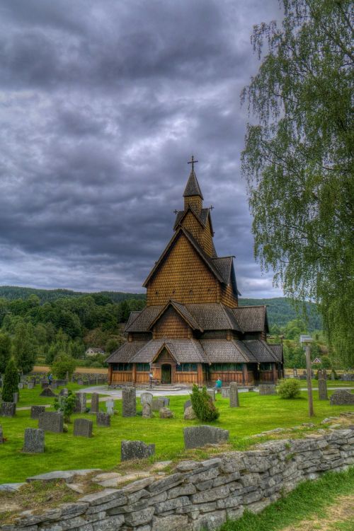Bokštas, Norvegija, Architektūra, Bažnyčia, Pastatas, Romantika, Įspūdingas, Žinomas, Medinė Bažnyčia