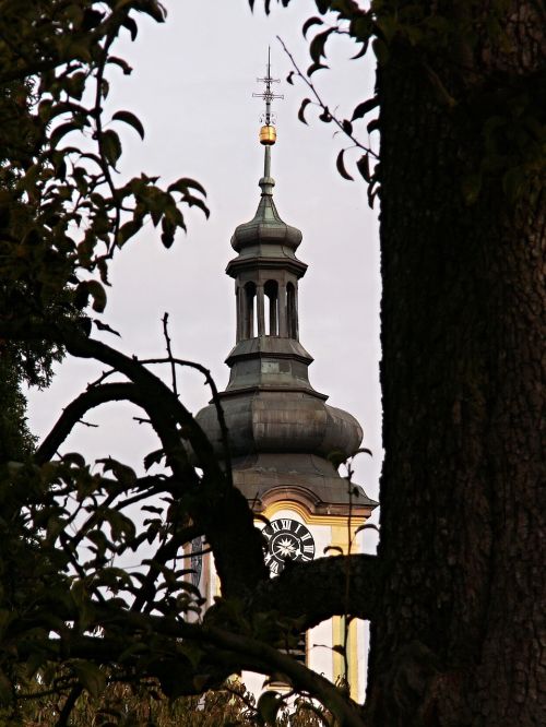 Bokštas, Senas Medis, Bokštas, Architektūra, Borovany, Bagažinė