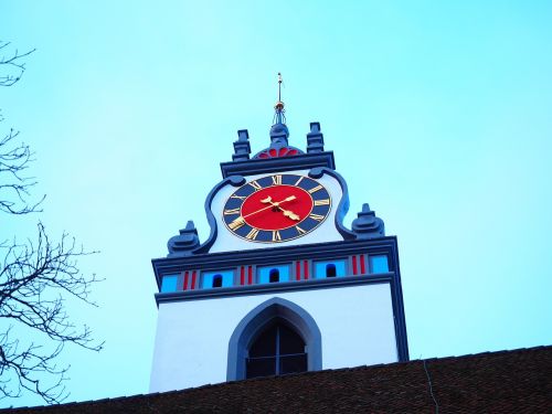 Bokštas, Bažnyčia, Laikrodzio Bokstas, Stadtkirche Aarau, Aarau, Bažnyčios Pastatai, Laikas