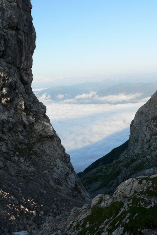 Steinernes Meer, Austria, Aišku, Akmenys, Debesys, Kalnai, Akmenys, Dangus, Mėlynas