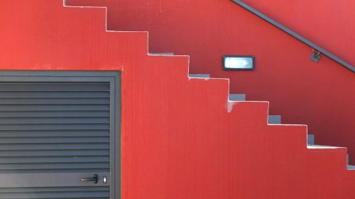Žingsniai, Raudona, Šiuolaikiška, Architektūra