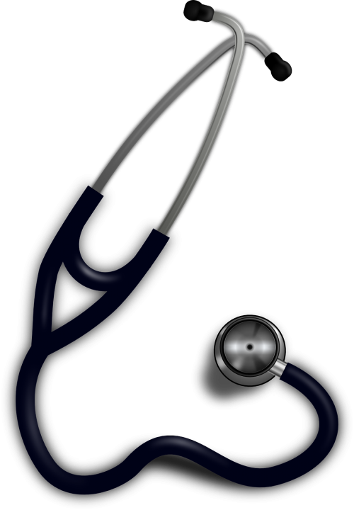 Stetoskopas, Gydytojas, Sveikata, Širdis, Ligoninė, Impulsas, Medicina, Nemokama Vektorinė Grafika