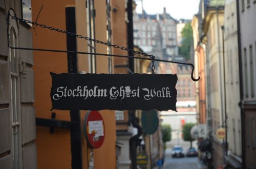 Stockholm, Gatvė, Iškabą
