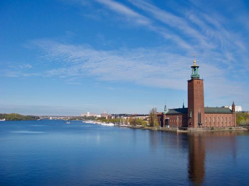 Stockholm, Miesto Rotušė, Horizontas, Panorama, Švedija, Architektūra, Skandinavija, Skandinavija