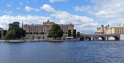 Stockholm, Parlamento Sala, Reichstagas, Centrinis, Stadtmitte, Tiltai, Architektūra, Centro, Sūrokas Vanduo