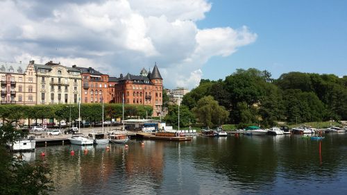 Stockholm, Upė, Vanduo, Švedija, Architektūra, Skandinavija