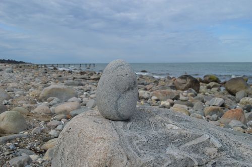 Akmuo, Skulptūra, Jūra, Papludimys, Natūralus, Strandsten