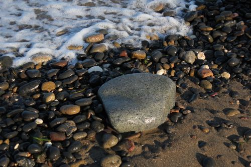 Akmenys, Gintaro Paplūdimys, Putos, Smėlis, Atsipalaidavimas