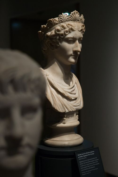 Akmens Biustas, Agrippina, Oxford, Oxfordshire, Ashmolean Muziejus, Paveldas, Interjeras