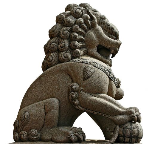 Akmens Figūra, Skulptūra, Liūtas, Izoliuotas