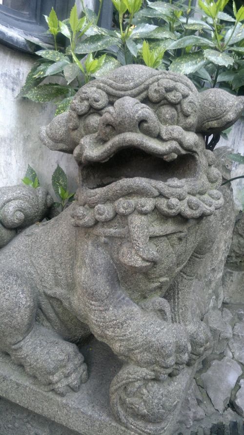 Akmeninis Liūtas, Kinijos Vėjas, Kinija, Yuyuan, Šanchajus
