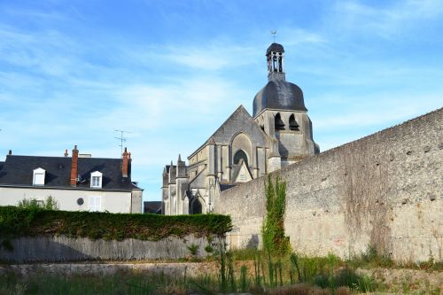Akmeninė Siena,  Bažnyčia,  Blois,  France