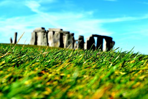Stonehenge, Anglija, Skulptūra, Akmenys, Vaizdas, Žolė, Kraštovaizdis, Akmenys, Gamta, Turizmas, Vasara, Šventė, Atostogos, Rokas, Dangus