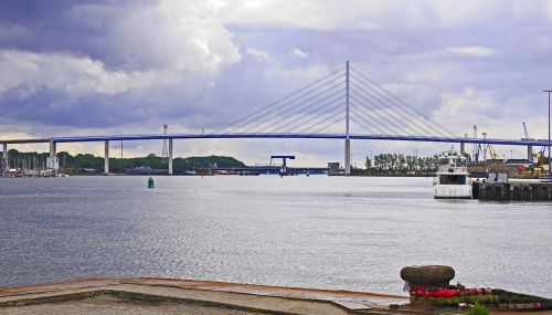 Stralsund, Uostas, Rügen Tiltas, Plytų Tiltas, Strelasund, Baltijos Jūra, Rügen, Pilonas, Pakabos Laidai, Didelis Tiltas, Traukimo Briauna, Hanzos Miestas