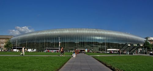 Strasbourg, France, Traukinių Stotis, Stiklo Bauwerk, Alsace, Architektūra