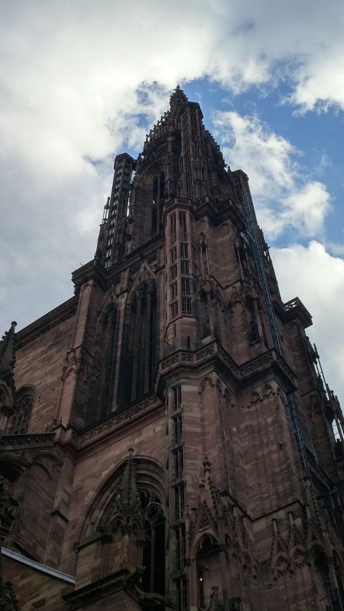 Strasbourg, Katedra, France, Notre-Dame De Strasbourg, Alsace, Gotika