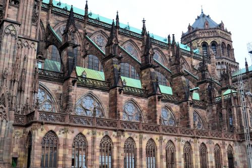 Strasbourg, France, Münsteris, Bažnyčia, Katedra, Garbinimo Namai, Architektūra, Pastatas, Alsace, Orientyras, Krikščionybė