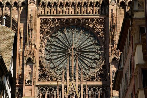 Strasbourg, Katedra, Gotika, Rozetė