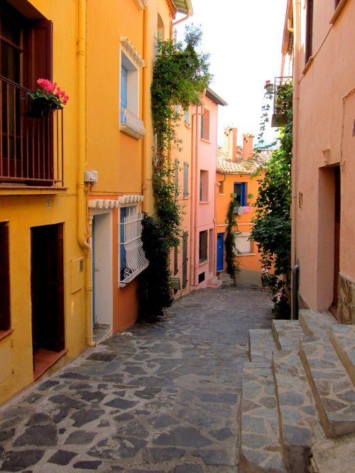 Gatvė, Collioure, Pyrénées-Orientales, France