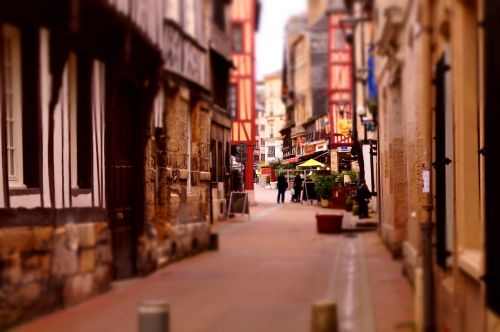 Gatvė, Rouen, Miniatiūrinė, Normandija