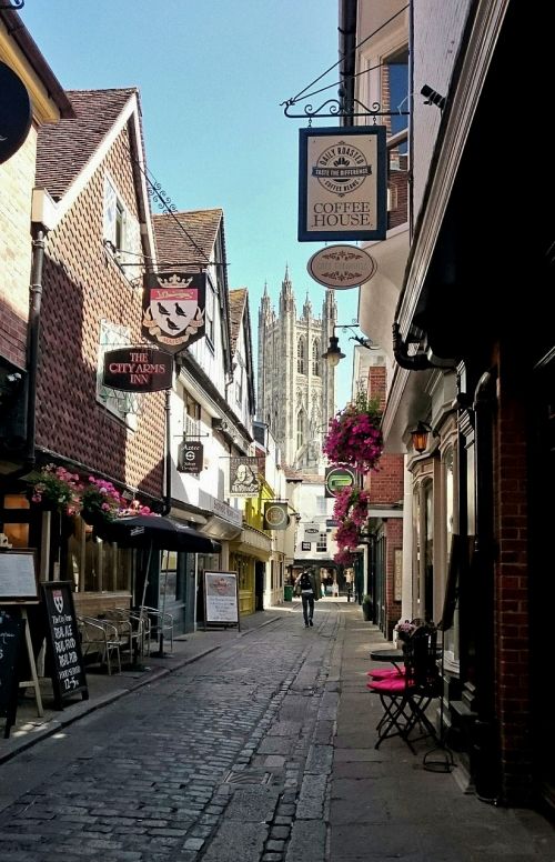 Gatvė, Parduotuvės, Canterbury, Katedra