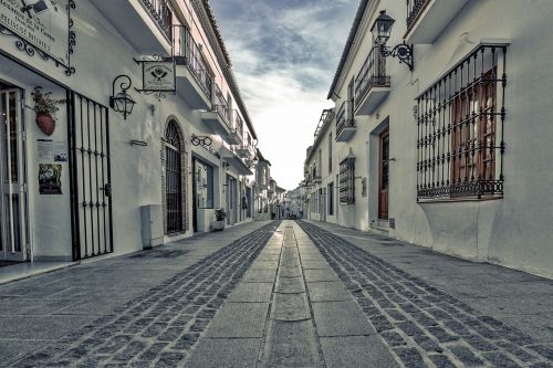 Gatvė, Panorama, Mijas, Andalūzija, Ispanija