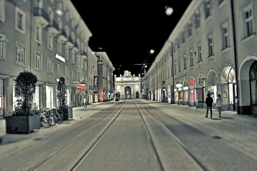 Gatvė, Innsbruck, Austria, Tirol, Miesto Panorama, Miesto
