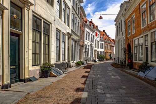 Gatvė, Pėsčiųjų, Miestas, Plyta, Architektūra, Middelburg, Viduržemio Jūra, Nyderlandai, Holland, Europa