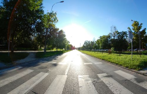Gatvė, Saugos Diržai, Zebra, Pėsčiųjų Perėja, Kielce