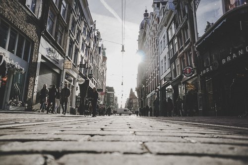 Gatvė,  Miestas,  Architektūra,  Kelių,  Amsterdamas,  Europa,  Keliaujantis