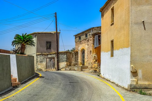 Gatvė,  Namai,  Metai,  Architektūra,  Kaimas,  Tradicinis,  Troulli,  Kipras