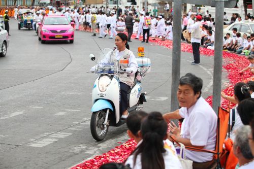 Gatvė, Policija, Festivalis, Tailandas, Ceremonija