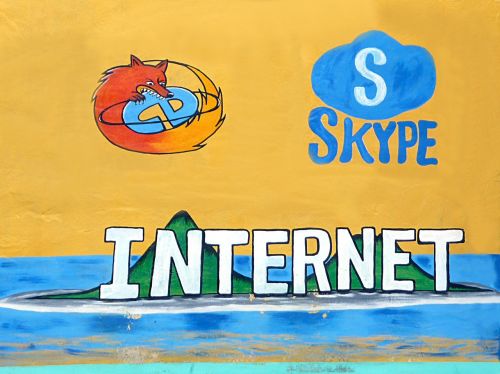 Gatvės Menas, Internetas, Firefox, Skype