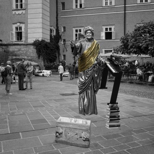 Gatvių Fotografija, Salzburg, Žmogus, Magija, Asmuo, Skulptūra, Austria, Vyras, Miestas